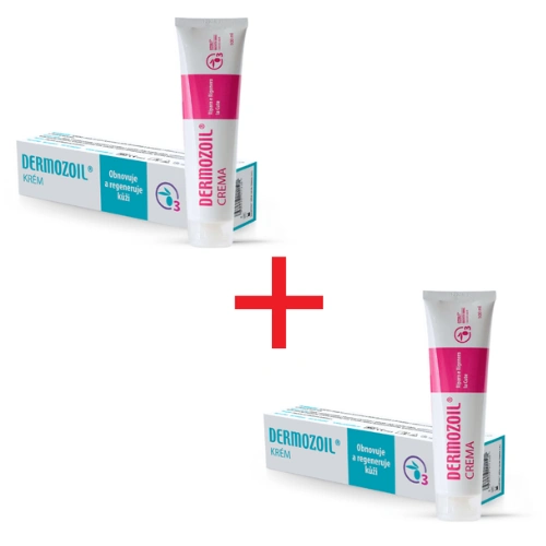 Výhodná a účinná sada 2 dermozoil krémov na podráždenú a citlivú pokožku pri zápaloch, ekzéme či dermatitíde.