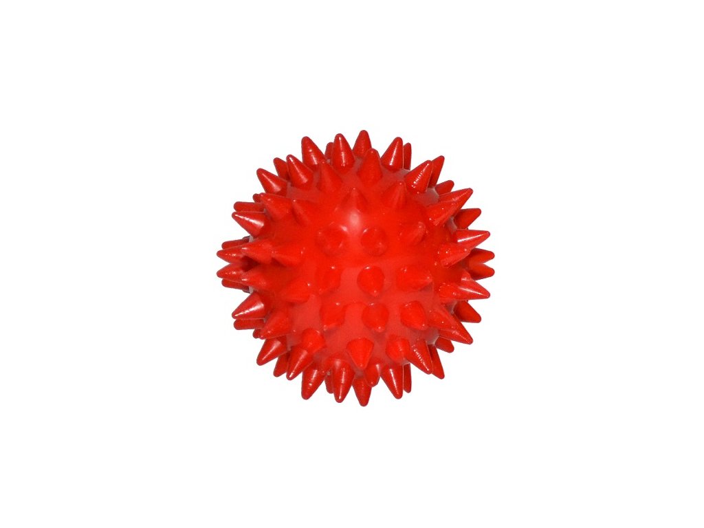 E-shop Ježko relaxačná loptička červená 5 cm